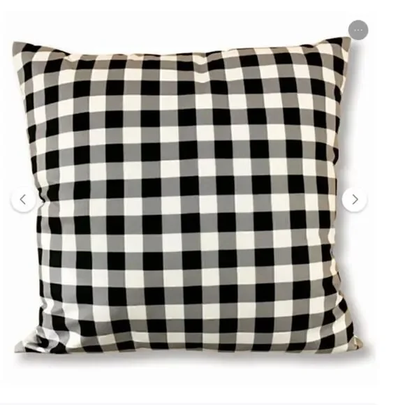 NEW! Homegrown Happiness Farmhouse Windmill Large 16x16 Throw Pillow Plaid - Picture 2 of 2